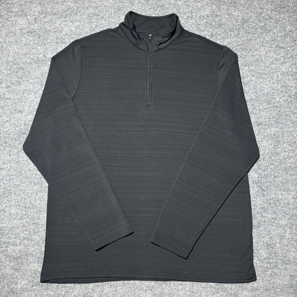 Criquet Quarter Zip Pullover Men's Size Extra Large Black Performance Golf XL